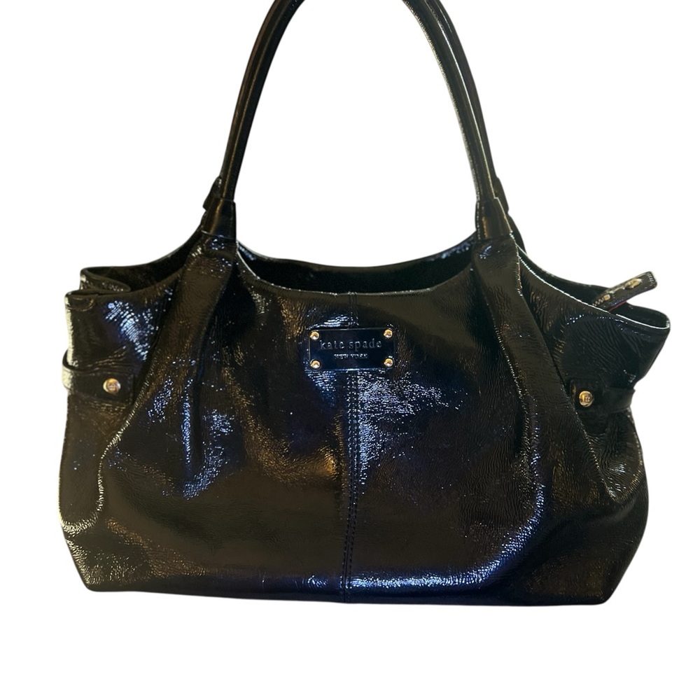 Kate Spade Berkshire Road Stevie Bag in Black Patent Leather. Gently ♥️’d - Picture 2 of 16